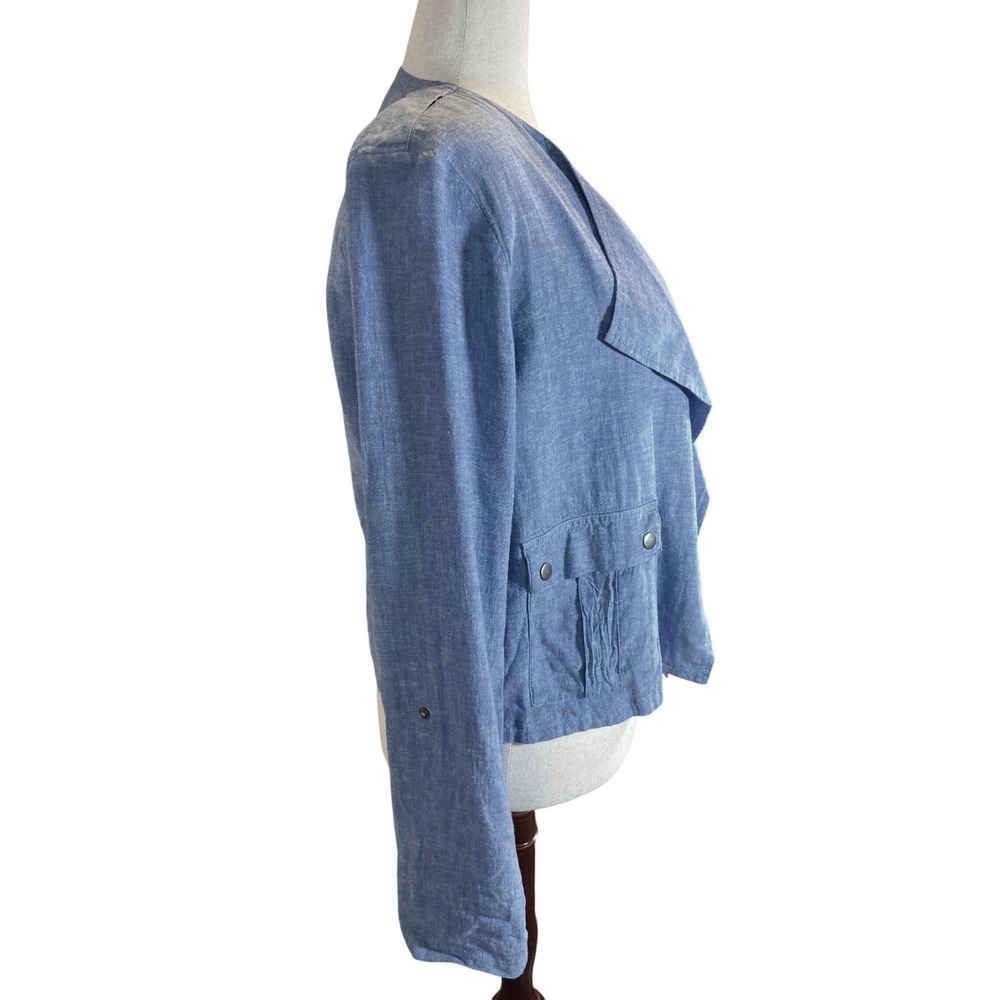 NIC+ZOE Rumba Linen Blend Moto‎ Jacket - Picture 2 of 6